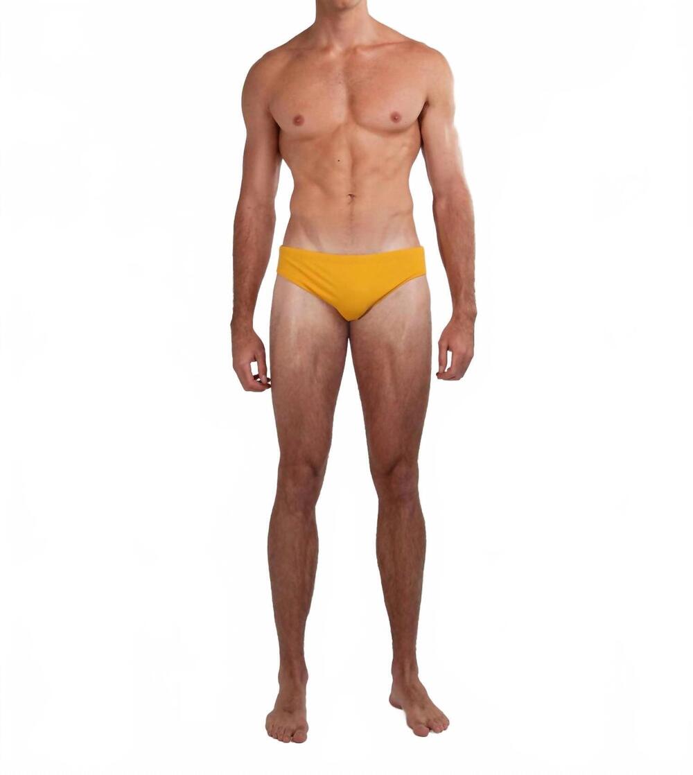 NEW GOODPARK dune brief swimming trunks in amber